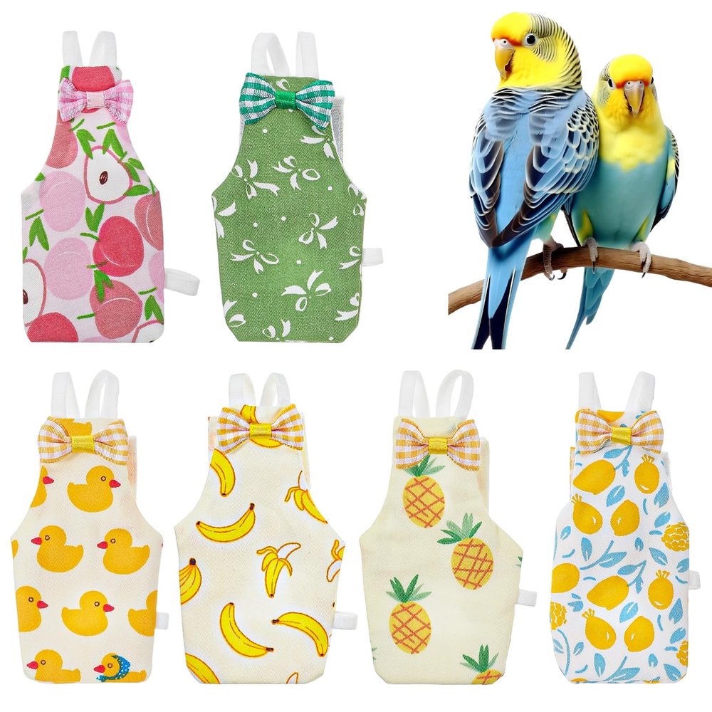 Reusable Bird Diapers for Parrots, 6-Pack