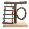 Hohopeti Parrot Training Toy, No-Assembly Countertop Bird Stand for Interactive Play and Balance Training view 1