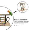 Hohopeti Parrot Training Toy, No-Assembly Countertop Bird Stand for Interactive Play and Balance Training view 2