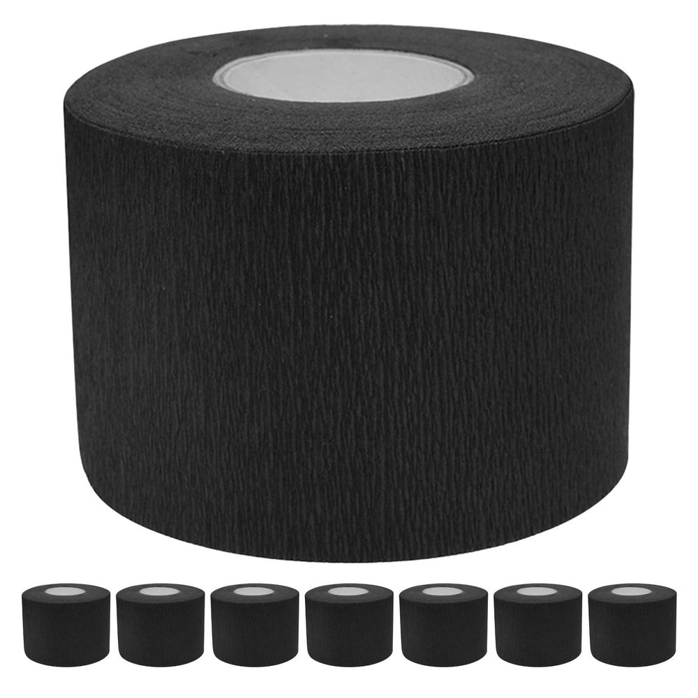 Veemoon 8-Piece Disposable Black Neck Strips for Hairdressers