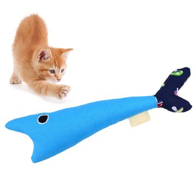 Plush Fish Cat Toy with Catnip