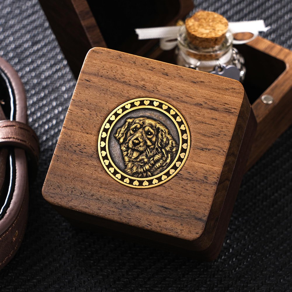 KEMEILA Personalized Pet Memorial Box