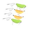 FRCOLOR 4-Piece Banana Hamster Bed Hammock, Soft Cotton Fleece Hanging Sleeping House for Small Pets view 1