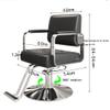 Adjustable Barber Chair, 360° Swivel, 200 kg Capacity, Black view 2