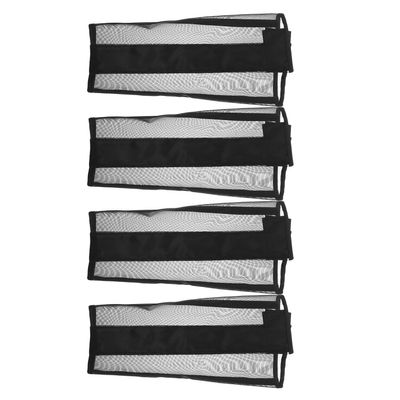 FONDOTIN 4-Piece Mesh Fly Boots for Horses, Black