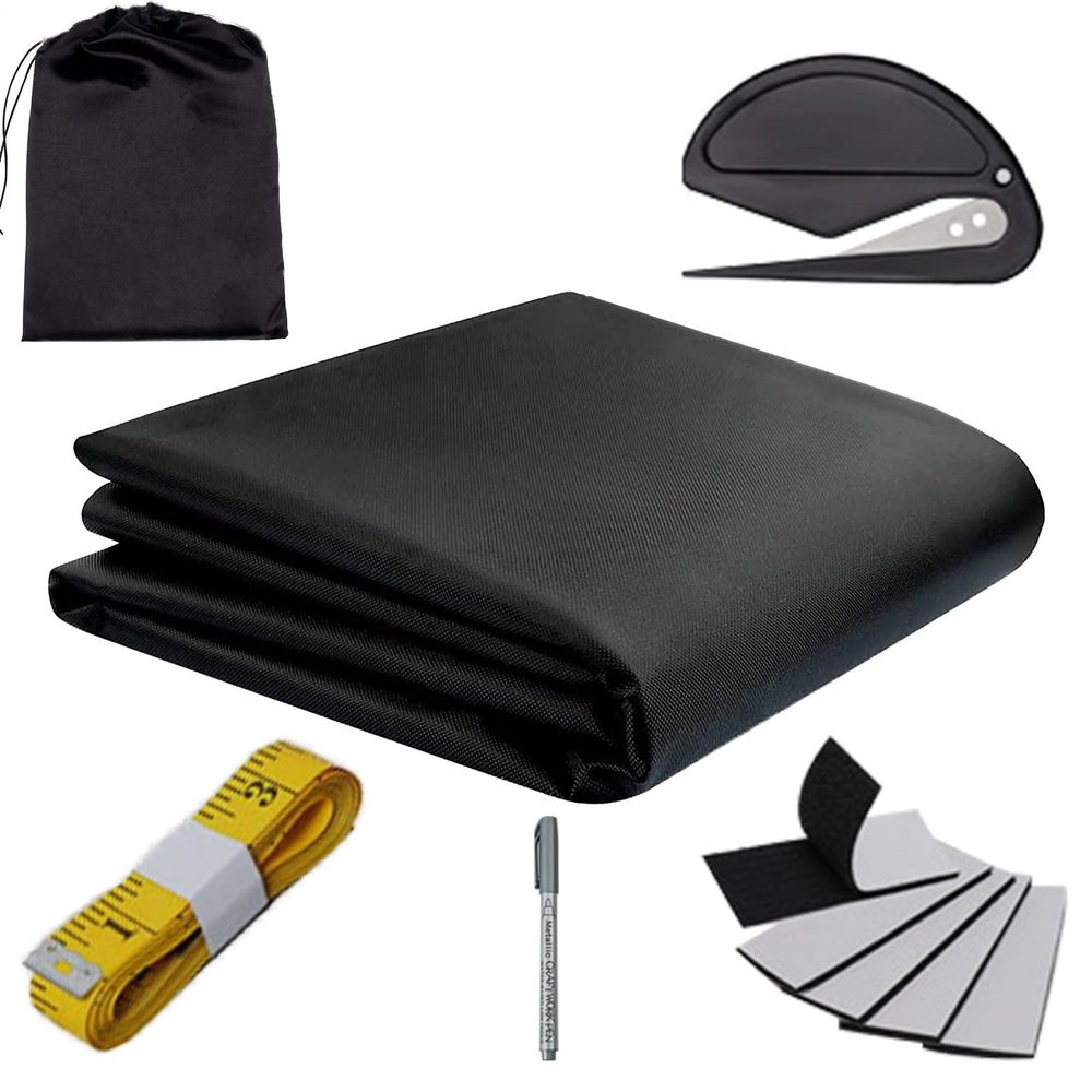 Stick-On Blackout Curtains, Blackout Without Drilling