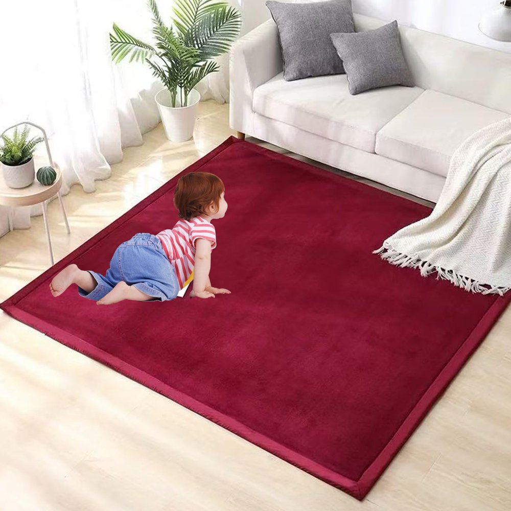 Baby Crawling Mat 150 x 220 cm, Soft Non-Slip Play Rug