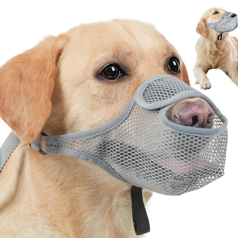 Anti-Bark Muzzle for Dogs – Breathable, Washable, Adjustable