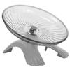 Gray Plastic Hamster Wheel with Steel Ball Bearing view 1
