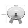 Gray Plastic Hamster Wheel with Steel Ball Bearing view 2