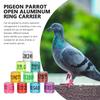 SHINEOFI 100-Piece Aluminum Pigeon Leg Bands, Durable Bird Identification Rings view 3