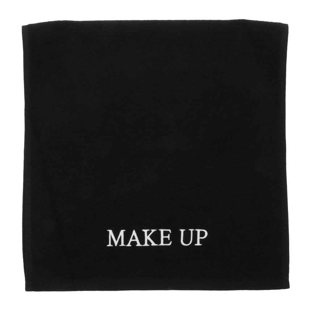 Veemoon Cotton Vanity Makeup Mat, Black, 75 x 35 cm