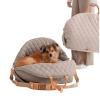 Ksikdeg Convertible Dog Car Carrier with Non-Slip Base and Safety Rings view 3