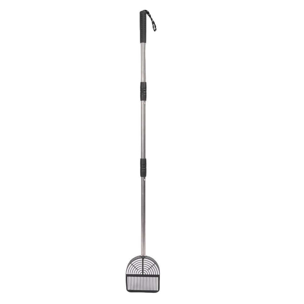 Fdit Adjustable Cat Litter Scoop with Long Handle, Stainless Steel, for Home/Beach