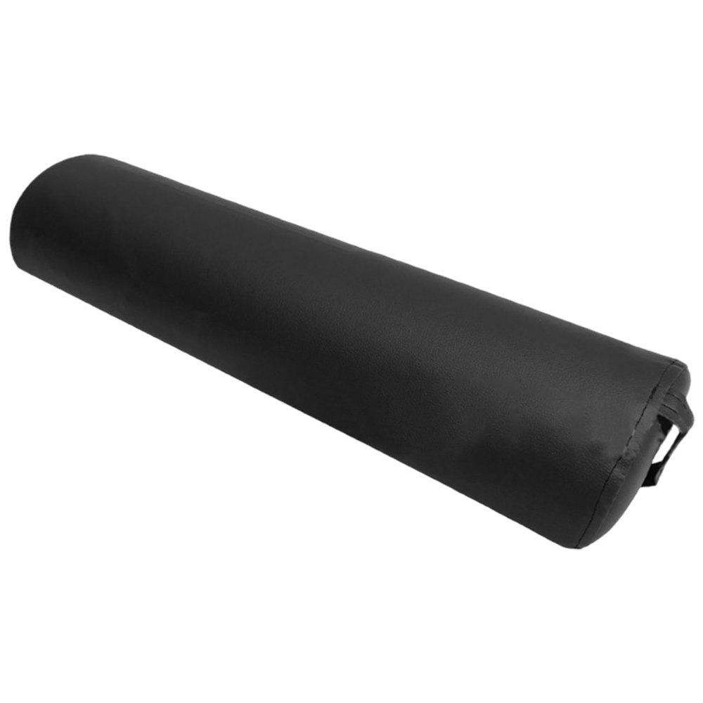 Massage Table Bolster, Semicircular PU Leather Leg Pillow with Strap Handle