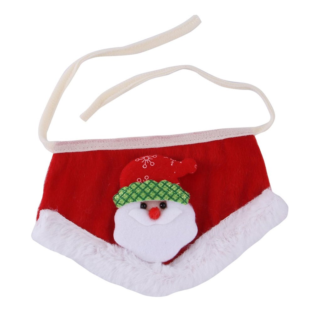 CAZSTYK Stylish Pet Bandana, Christmas Design, Green/Red