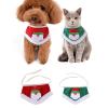 CAZSTYK Stylish Pet Bandana, Christmas Design, Green/Red view 2
