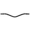 EQUESTRIAN QUEEN Hebe Curved Leather Crystal Padded Browband for Horses, Black/Black, Cob (Thoroughbred) view 1