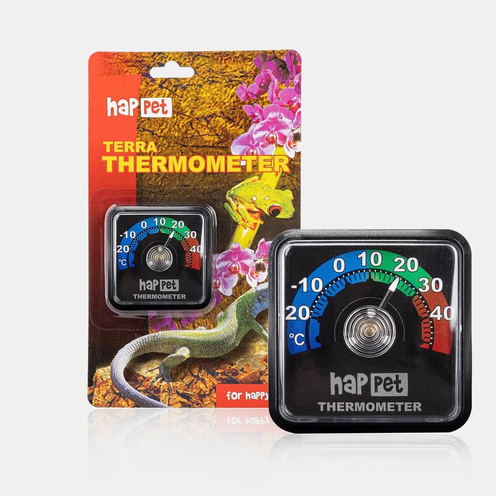 HAPPET Terrarium Thermometer 5 x 5 x 2 cm - Analog