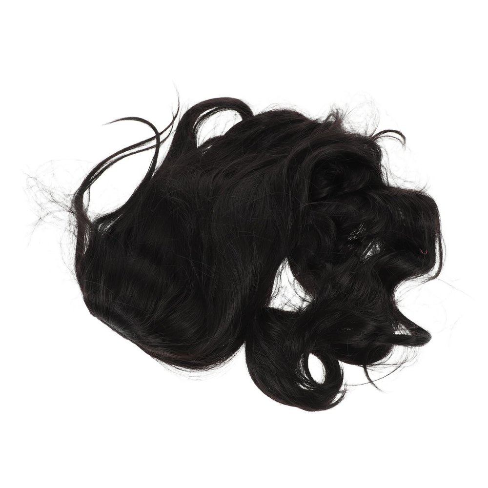 STOBAZA Long Wavy Black Wig for Women, Heat-Resistant, Middle Part, for Cosplay, Halloween and Costumes