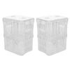 SEWACC 2-Piece Aquarium Fry Rearing Box, Acrylic Fish Nursery, Floating Fish Breeding Box with Breathable Design, Isolated Breeding Box for Guppies and Betta Fish view 1