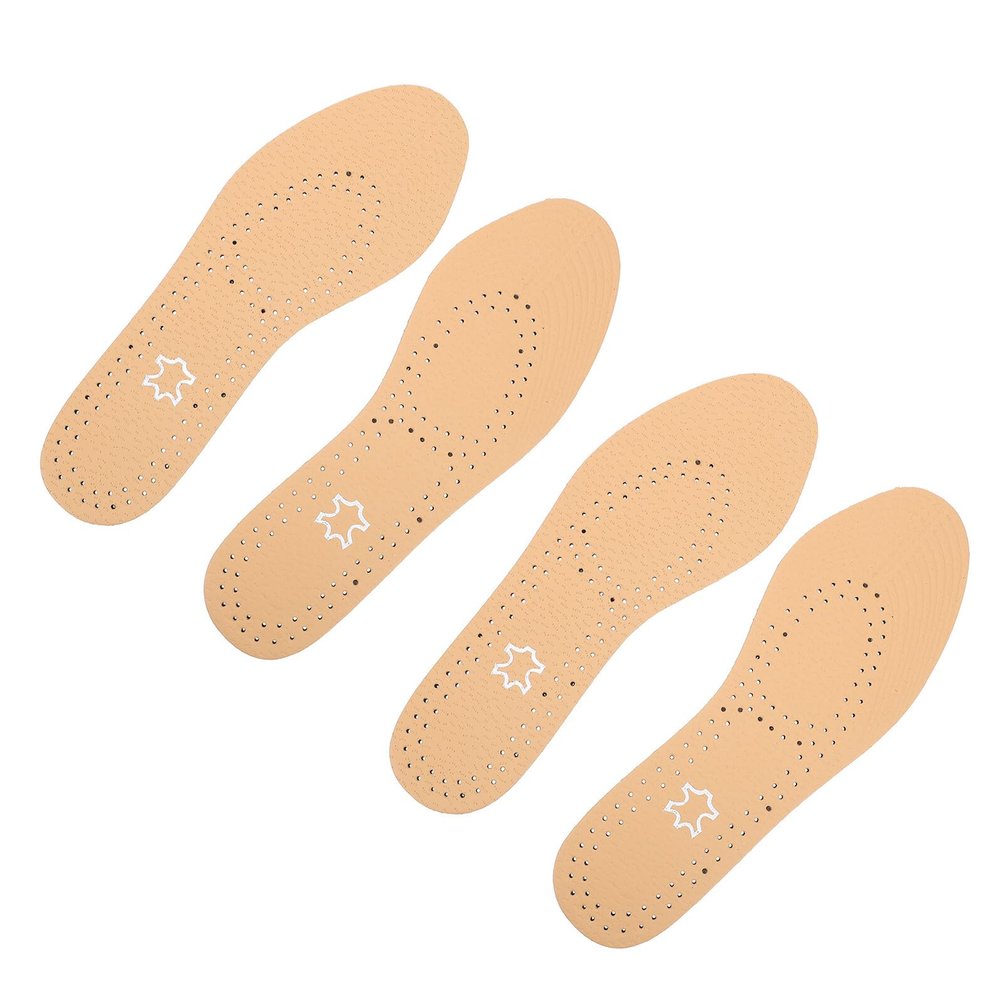 Shoe Insoles, 2 Pairs, Sizes 36–45, PU Latex with Anti-Slip Fabric