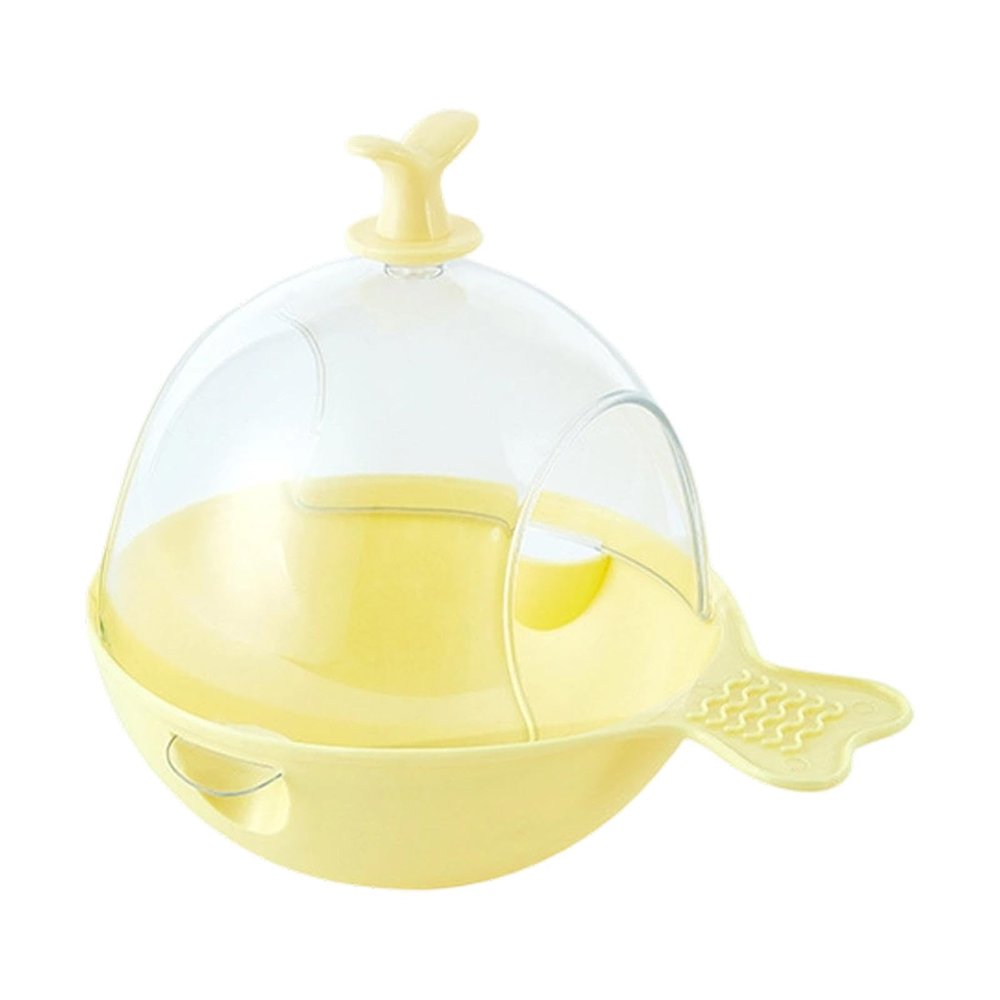 MotiveTech Whale-Shaped Bird Bath for Cages, Yellow