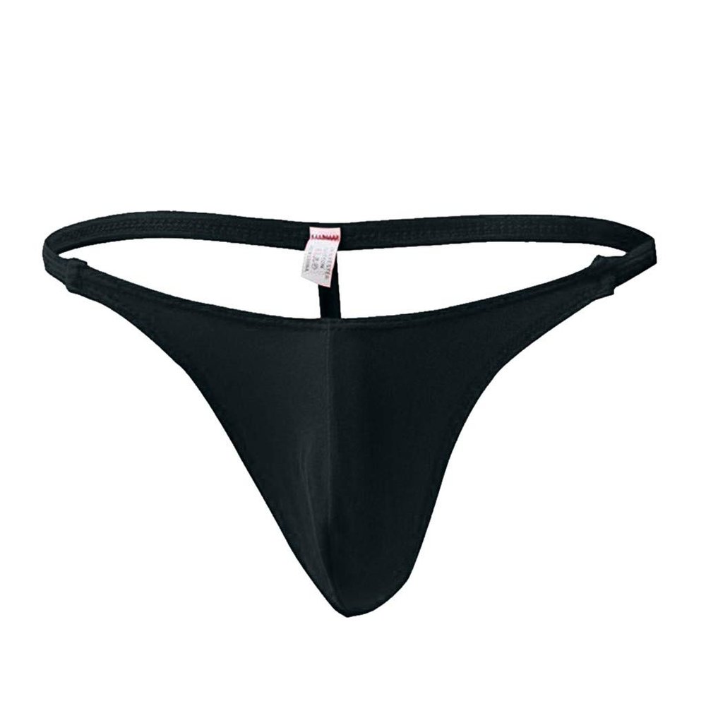 Generic Stretch Men's G-String Underwear, Briefs, T-Back Lingerie (Black, One Size)