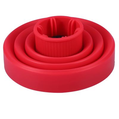 Fafeicy Collapsible Silicone Hair Dryer Diffuser Attachment, Red