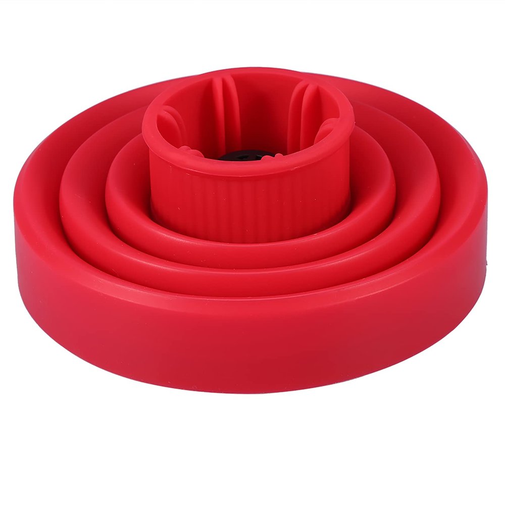 Fafeicy Collapsible Silicone Hair Dryer Diffuser Attachment, Red