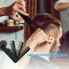 3-in-1 Folding Hair and Beard Comb, Black view 2