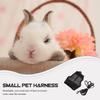 Ciieeo Rabbit Harness Set with Breathable Mesh, Durable Leash for Outdoor Walks, Black view 3