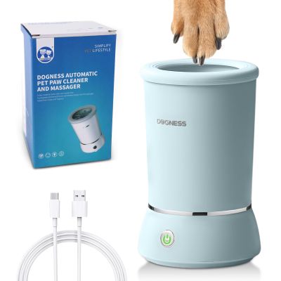 DOGNESS Automatic Dog Paw Cleaner with Soft Silicone, 2000 mAh, USB Rechargeable