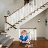 Stair Safety Net 100 x 280 cm, Child and Pet Guardrail Net with Nylon Rope, White view 1