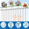 Stair Safety Net 100 x 280 cm, Child and Pet Guardrail Net with Nylon Rope, White view 2