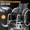 NRNQMTFZ Lightweight Foldable Sports Wheelchair, Self-Propelled, 42 cm Seat Width view 2