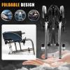 NRNQMTFZ Lightweight Foldable Sports Wheelchair, Self-Propelled, 42 cm Seat Width view 4