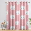 Cute Cat Pink Blackout Curtains, 2-Piece Set, H 260 x W 140 cm, 95% Blackout view 1