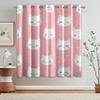 Cute Cat Pink Blackout Curtains, 2-Piece Set, H 260 x W 140 cm, 95% Blackout view 3