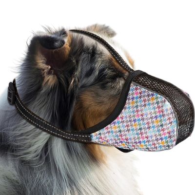 Dog Muzzle, Soft Air Mesh Training Muzzle