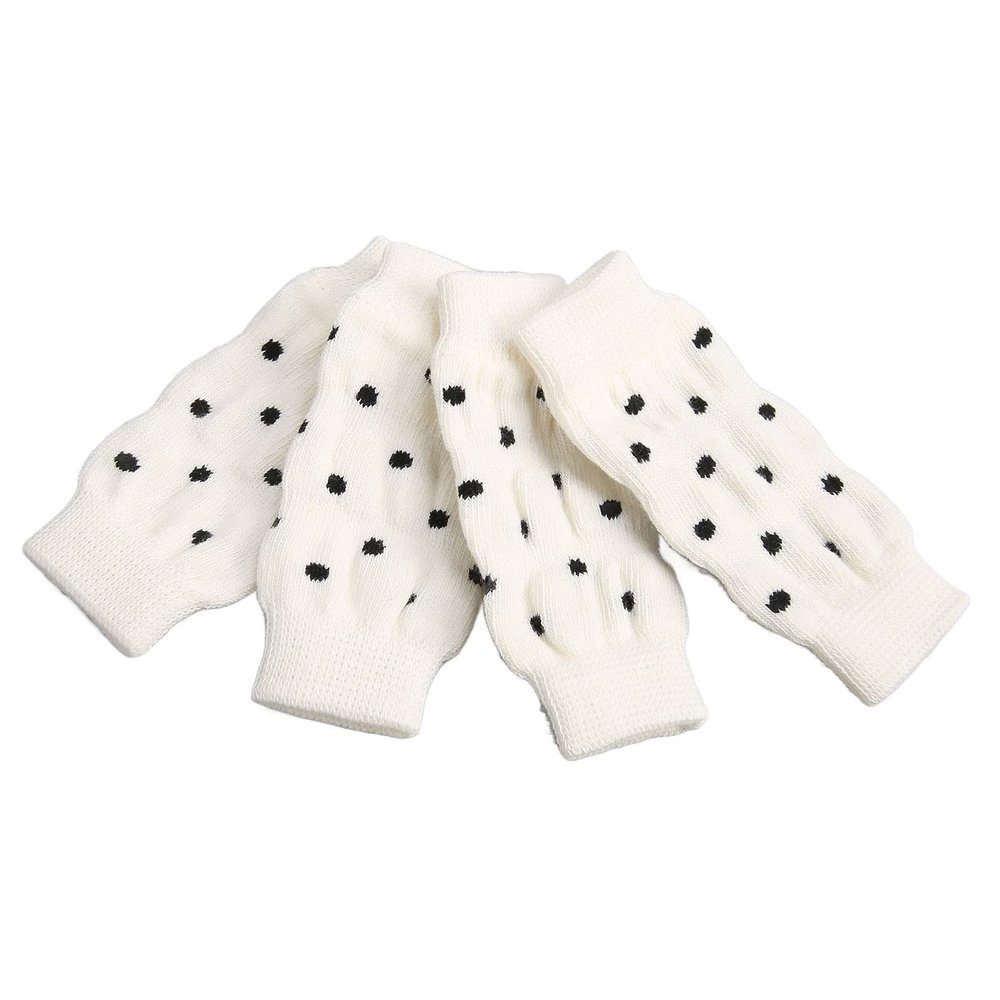 XUMIUZIY Elbow Dog Sleeves, 4-Piece Set, Dotted, Comfortable, Highly Stretchable, Protective Sleeves for Pet Joint Support Socks (L)