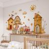 WandSticker4U Extra-Large Watercolor Farm Wall Decals for Kids’ Rooms (131 x 76 cm) view 1