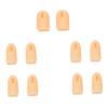 Artificial Hand for Nail Design, 10 ABS Finger Protectors, Beige view 1