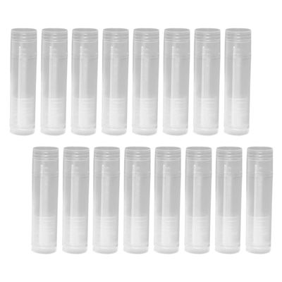 jojofuny 100 Empty 5 g Lip Balm Tubes, Transparent PP, Refillable