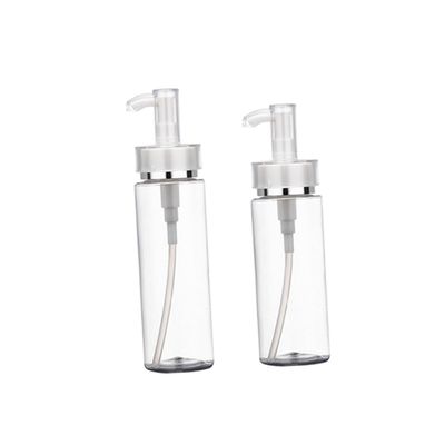 Homoyoyo 3-Piece Empty Acrylic Pump Bottles, Refillable Lotion Dispensers, Clear, Leakproof, Portable for Travel and Outdoor Use