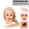 jojofuny Cosmetology Mannequin Head with Long Synthetic Hair and Holder view 4