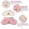 TEHAUX 2-Pack Animal-Shaped Soft Cashmere Sleep Masks, Light-Blocking, Random Color view 3