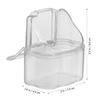 ifundom 5-Pack Large-Capacity Plastic Parrot Feeders, Hanging Outdoor Bird Feeding Bowls view 2