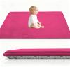 Stqyeiw Kids’ Coral Velvet Rug, 90 x 120 cm, Rose Red view 1
