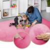 Stqyeiw Kids’ Coral Velvet Rug, 90 x 120 cm, Rose Red view 3